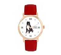 Toff London Orologio per cani Brown Staffordshire Bull Terrier