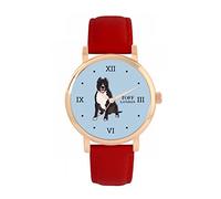 Toff London Orologio per cani Brown Staffordshire Bull Terrier