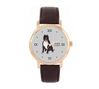 Toff London Orologio per cani Brown Staffordshire Bull Terrier