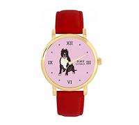 Toff London Orologio per cani Brown Staffordshire Bull Terrier