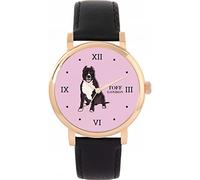 Toff London Orologio per cani Brown Staffordshire Bull Terrier