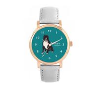 Toff London Orologio per cani Brown Staffordshire Bull Terrier