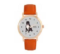 Toff London Orologio per cani Brown Staffordshire Bull Terrier