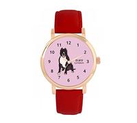 Toff London Orologio per cani Brown Staffordshire Bull Terrier