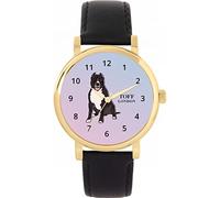 Toff London Orologio per cani Brown Staffordshire Bull Terrier