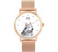 Toff London Orologio per cani con testa di husky