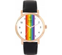 Toff London Orologio Pride Linear con numeri arabi bianchi