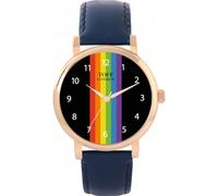 Toff London Orologio Pride Linear con numeri arabi neri