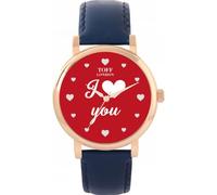 Toff London Orologio rosso Ti amo