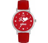 Toff London Orologio rosso Ti amo
