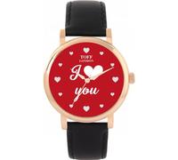 Toff London Orologio rosso Ti amo