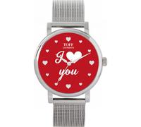 Toff London Orologio rosso Ti amo