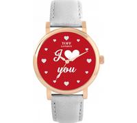 Toff London Orologio rosso Ti amo