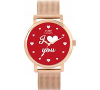 Toff London Orologio rosso Ti amo