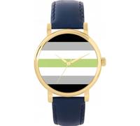 Toff London Pride Agender flag Watch Ladies 38mm Case 3atm Resistente all'acqua Movimento al quarzo progettato su misura Lusso Alla moda
