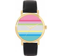 Toff London Pride Gender questioning flag Orologio da donna 38mm Cassa 3atm Resistente all'acqua Design personalizzato Movimento al quarzo Di lusso Alla moda