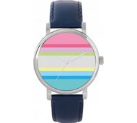 Toff London Pride Gender questioning flag Orologio da donna 38mm Cassa 3atm Resistente all'acqua Design personalizzato Movimento al quarzo Di lusso Alla moda