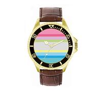 Toff London Pride Gender questioning flag Orologio da polso da uomo con cassa da 42 mm Design personalizzato