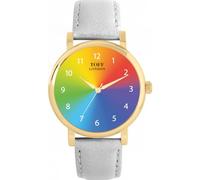 Toff London Pride Ombre Numeri arabi Orologio da donna 38mm Cassa 3atm Resistente all'acqua Design personalizzato Movimento al quarzo Di lusso Alla moda