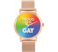 Toff London Pride Ombre orgoglioso Orologio da donna 38mm Cassa 3atm Resistente all'acqua Movimento al quarzo progettato su misura Lusso alla moda