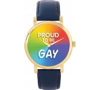 Toff London Pride Ombre orgoglioso Orologio da donna 38mm Cassa 3atm Resistente all'acqua Movimento al quarzo progettato su misura Lusso alla moda