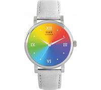 Toff London Pride Ombre Orologio con numeri romani Orologio da donna 38mm Cassa 3atm Resistente all'acqua Design personalizzato Movimento al quarzo Di lusso Alla moda