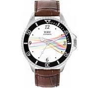 Toff London Pride Ribbon Numeri arabi Orologio da polso da uomo Cassa da 42 mm Design personalizzato