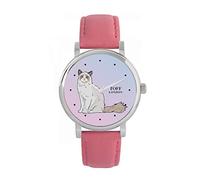 Toff London The Ragdoll Cat Watch Ladies 38mm Case 3atm Resistente all'acqua Movimento al quarzo progettato su misura Lusso alla moda