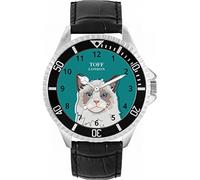 Toff London The Ragdoll Head Cat Orologio da polso da uomo con cassa da 42 mm Design personalizzato