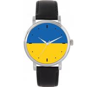 Toff London Ucraina Flag Watch 38mm Cassa 3atm Resistente all'acqua Movimento al quarzo progettato su misura Lusso alla moda