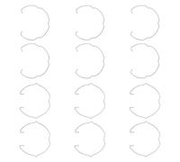 Tofficu 1 Set Accessori per Faretti Graffette Chiave Macinacaffè Adesivi Fatti A Mano Convertitore Lampada A Vite Accessori A Clip Pneumatici Leggeri Spina Maschio Silver Acciaio 12 Pezzi