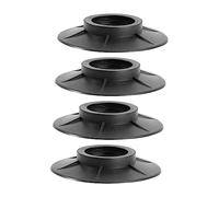 Tofficu 1 Set Da 4 Pezzi Tappetino Antiscivolo Domestico Tampone Tappetino Per Macchina Da Pavimento Tamponi Per Lavasciuga Pad Antiscivolo Piedino Della Rondella Black Plastica