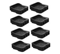 Tofficu 1 Set Elettrodomestici Pastiglie Macchina Tappetini Antiscivolo Poggiapiedi Per Frigorifero Cuscinetti Antiurto Per Frigorifero Reser Di Mobili Gomma Da Cancellare Nero 8 Pezzi