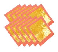Tofficu 1 Set Lamina d'oro Ghirlanda Decorazione Decorazioni in Oro Decorazioni per Torte d'oro Vernice Dorata Accessori Artigianali Scaglie di Lamina bambù Golden 10 Fogli