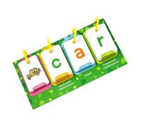 Tofficu 1 Set Schede Didattiche Giochi Di Costruzione Di Parole Montessori Word Games Strumenti Di Apprendimento in Classe Montessori Lettura Di Carte Giochi Di Parole Dell'asilo Plastica
