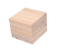 Tofficu 10 Pezzi Blocchi Legno Quadrati Non Finiti per Diy Incisione Pittura e Decorazioni Materiale Versatile per Manuale