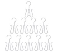 Tofficu 10 pezzi Ganci Appendiscarpe in Plastica Bianca Portascarpe da Parete Stabile e Resistente per Asciugatura e Organizzazione Scarpe di Tutte le Dimensioni