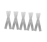 Tofficu 10 Pezzi Guide Din Metallo Scanalato Binari Alluminio Resistenti per Elettrici Supporto Antideformazione per Interruttori e Contattori