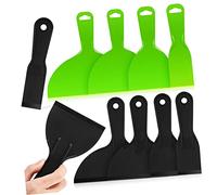 Tofficu 10 Pezzi Kit di raschietto di vernice colore rattoppare raschiatore muro a secco spatole di mastice nero spatole per cartongesso strumento spatola Strumenti di pittore plastica