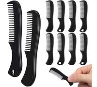 Tofficu 10 Pezzi Pettine da Viaggio per Barba e Chioma da Uomo, Mini Pettine per Baffi Tascabile Piastra lo Styling, Set Compatto per Cura Quotidiana e Viaggio