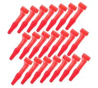 Tofficu 100 Pezzi Accessori per Giocattoli per Lingua rifornimenti di Lucertola Whistle Twisting Toy Whistle Twisting Snake Giocattolo Giocattoli per Drago soffiante plastica Rosso
