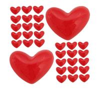 Tofficu 100 Pezzi Cuori Resina Flatback per Creazioni Gioielli e Decorazioni Diy Charm Cuore per Scrapbooking e Accessori