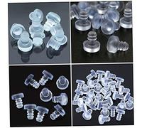 Tofficu 100 Pezzi Fermaporta Armadio Trasparenti in PVC Morbido Paracolpi Anticollisione per e Ammortizzatori Mobili Silenziosi per e Armadietti