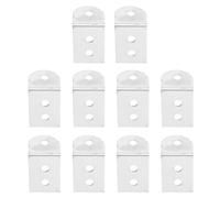 Tofficu 100 Pezzi Staffa Angolare in Metallo l Rinforzo Angolare Compatto per Cornici Elemento di Fissaggio Robusto e Anticorrosione Piccola e Leggera per Lavori di Falegnameria