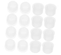 Tofficu 100 Pezzi Tappi per Bottiglie Trasparenti PE Tappi Ricambio Rotondi per Boccette da Laboratorio e Contenitori Tubazioni e Flaconi