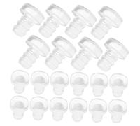 Tofficu 100 Pezzi Trasparenti Bumper per Porte Armadio Pad Protettivi Morbidi Anticollisione Incassati per Mobili Tavoli in Vetro e Assorbimento Urti e Compatibili