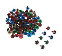Tofficu 100 Set Occhi di Sicurezza Plastica Colorati con Rondelle per Animali Peluche Crochet Te Progetti Artigianali