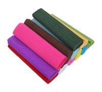 Tofficu 12 Carta Crespa Colorata per Artigianato DIY Carta Testurizzata Leggera e Modellabile per Decorazioni Matrimonio e Feste