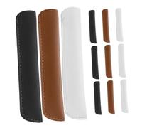 Tofficu 12 Pezzi Astuccio PU per Penne e Custodia Resistente per Penne Scrittrici Design Elegante e per e Scuola Bianco Nero e Marrone