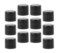 Tofficu 12 Pezzi Tappi di Sicurezza per Aste da Calcio Balilla in Plastico Nero, Copertura Resistente e Non Deformabile per Tavoli da 0,5 a 0,7 Metri Diametro 8mm